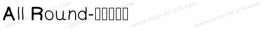All Round字体转换